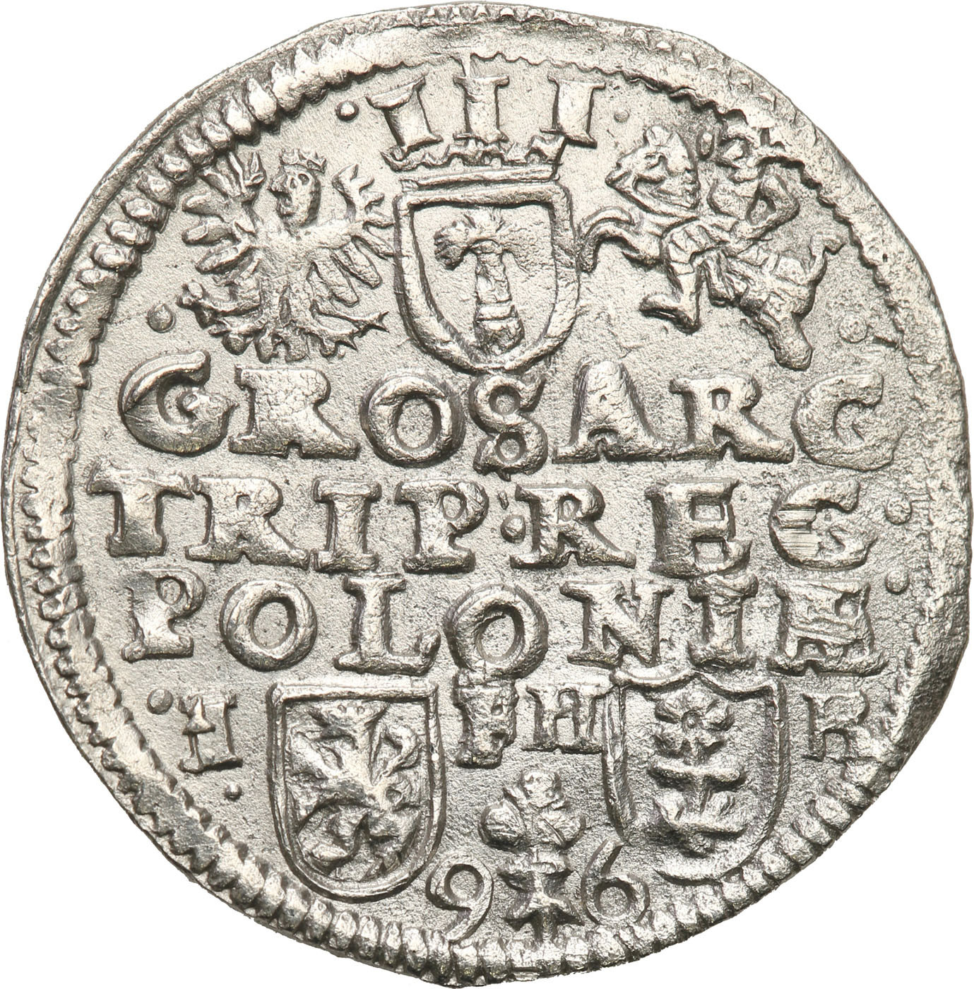 Zygmunt III Waza. Trojak (3 grosze) 1596, Poznań - Nienotowany
